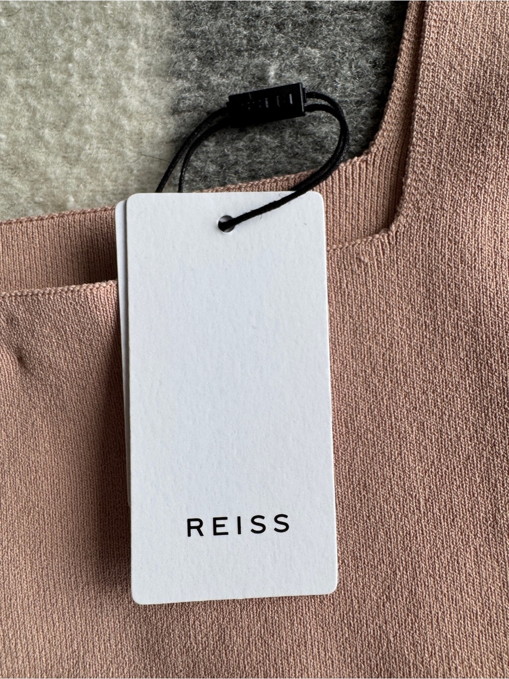 Reiss Devon Square Neck Top Pink NWT - Picture 6 of 12